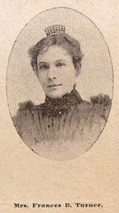 Photo of Frances Turner from Grand Rapids Herald, September 10, 1899.